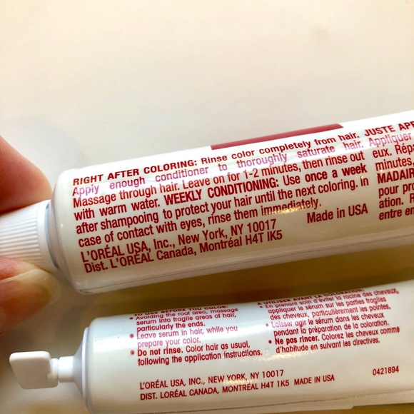 L'OREAL Excellence Creme Protective Conditioning + Pre-Color Treatment Lot of 2 - Picture 5 of 5